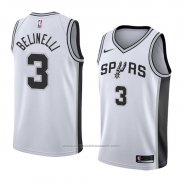 Maillot San Antonio Spurs Marco Belinelli #3 Association 2018 Blanc