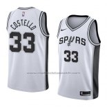 Maillot San Antonio Spurs Matt Costello #33 Association 2018 Blanc