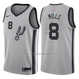 Maillot San Antonio Spurs Patty Mills #8 Statement 2017-18 Gris