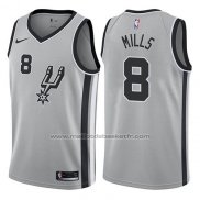 Maillot San Antonio Spurs Patty Mills #8 Statement 2017-18 Gris