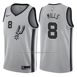 Maillot San Antonio Spurs Patty Mills #8 Statement 2017-18 Gris