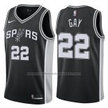 Maillot San Antonio Spurs Rudy Gay #22 Icon 2017-18 Noir