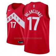 Maillot Toronto Raptors Jonas Valanciunas #17 Earned 2018-19 Rouge