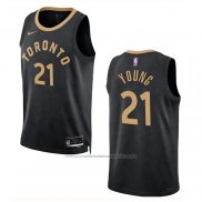 Maillot Toronto Raptors Thaddeus Young #21 Ville 2022-23 Noir