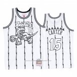 Maillot Toronto Raptors Vince Carter #15 Concord Collection Hardwood Classics Blanc Noir