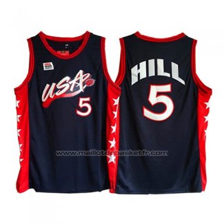 Maillot USA 1996 Grant Hill #5 Noir