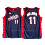 Maillot USA 1996 Karl Malone #11 Noir