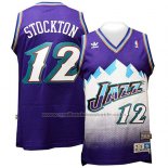 Maillot Utah Jazz John Stockton #12 Retro Volet