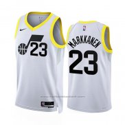 Maillot Utah Jazz Lauri Markkanen #23 Association 2022-23 Blanc