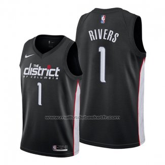 Maillot Washington Wizards Austin Rivers #1 Ville Edition Noir