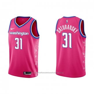 Maillot Washington Wizards Tomas Satoransky #31 Ville 2022-23 Rosa