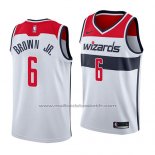 Maillot Washington Wizards Troy Brown #6 Association 2018 Blanc