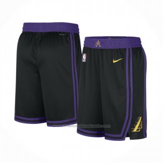 Short Los Angeles Lakers Ville 2023-24 Noir