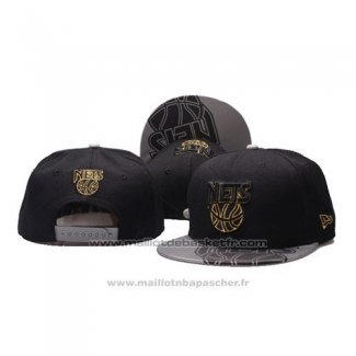 Casquette Brooklyn Nets Snapback Noir Gris