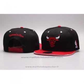 Casquette Chicago Bulls Snapback Noir Rouge