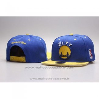 Casquette Golden State Warriors Snapback Jaune Bleu