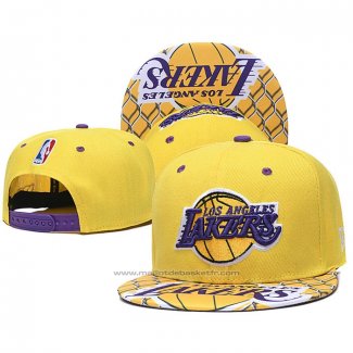 Casquette Los Angeles Lakers Jaune3
