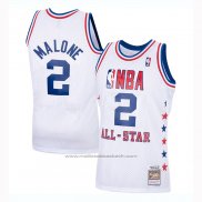 Maillot All Star 1985 Moses Malone #2 Blanc