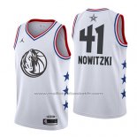 Maillot All Star 2019 Dallas Mavericks Dirk Nowitzki #41 Blanc
