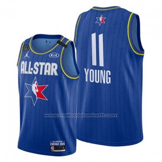 Maillot All Star 2020 Atlanta Hawks Trae Young #11 Bleu