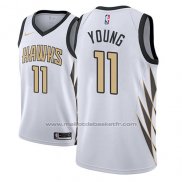 Maillot Atlanta Hawks Trae Young #11 Ville 2018-19 Blanc