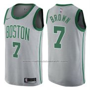 Maillot Boston Celtics Jaylen Brown #7 Ville Gris