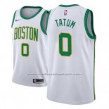 Maillot Boston Celtics Jayson Tatum #0 Ville 2018-19 Blanc