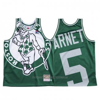 Maillot Boston Celtics Kevin Garnett #5 Mitchell & Ness Big Face Vert