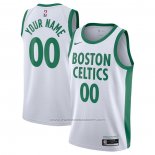 Maillot Boston Celtics Personnalise Ville 2020-21 Blanc