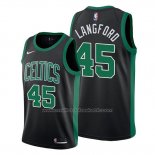 Maillot Boston Celtics Romeo Langford #45 Statement 2019-20 Noir