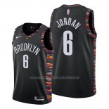 Maillot Brooklyn Nets Deandre Jordan #6 Ville Noir