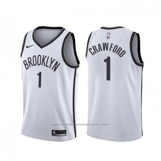 Maillot Brooklyn Nets Jamal Crawford #1 Association Blanc