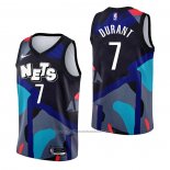 Maillot Brooklyn Nets Kevin Durant #7 Ville 2023-24 Noir