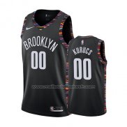 Maillot Brooklyn Nets Rodions Kurucs #00 Ville 2019 Noir