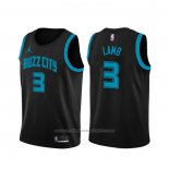 Maillot Charlotte Hornets Jeremy Lamb #3 Ville Edition Noir