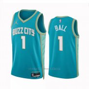 Maillot Charlotte Hornets LaMelo Ball #1 Ville 2023-24 Vert