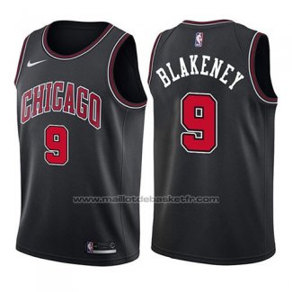 Maillot Chicago Bulls Antonio Blakeney #9 Statement 2017-18 Noir