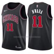 Maillot Chicago Bulls David Nwaba #11 Statement 2017-18 Noir