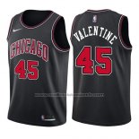 Maillot Chicago Bulls Denzel Valentine #45 Statement 2017-18 Noir