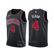Maillot Chicago Bulls Jerry Sloan #4 Statement Noir