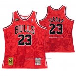 Maillot Chicago Bulls Michael Jordan #23 Mitchell & Ness Hebru Brantley Rouge