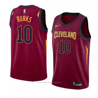 Maillot Cleveland Cavaliers Alec Burks #10 Icon 2018 Rouge