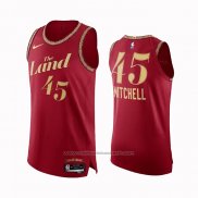 Maillot Cleveland Cavaliers Donovan Mitchell #45 Ville Authentique 2023-24 Rouge