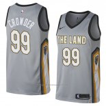 Maillot Cleveland Cavaliers Jae Crowder #99 Ville 2018 Gris