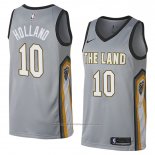 Maillot Cleveland Cavaliers John Holland #10 Ville 2018 Gris
