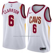 Maillot Cleveland Cavaliers Jordan Clarkson #6 Association 2018 Blanc