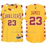 Maillot Cleveland Cavaliers LeBron James #23 Retro Jaune