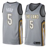 Maillot Cleveland Cavaliers Rodney Hood #5 Ville 2018 Gris