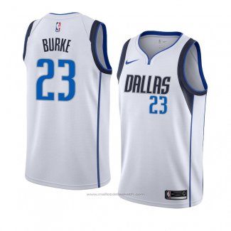 Maillot Dallas Mavericks Trey Burke #23 Association 2018-19 Blanc