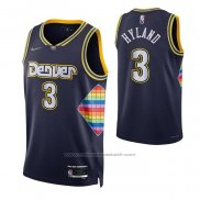 Maillot Denver Nuggets Nah'shon Hyland #3 Ville 2021-22 Bleu